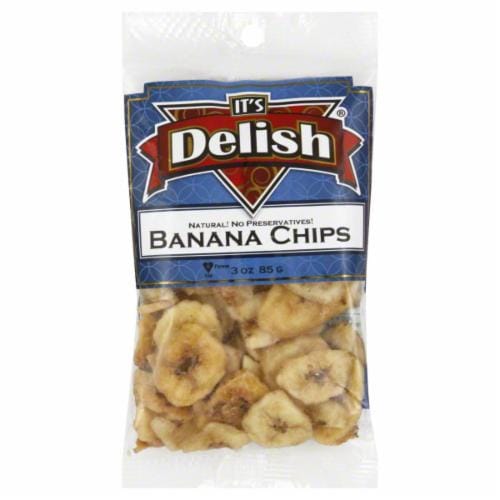 It's Delish Banana Chips Perspective: front