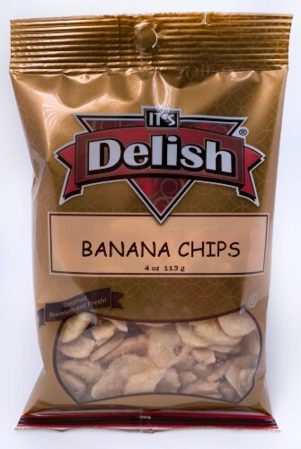 It's Delish Banana Chips Perspective: front