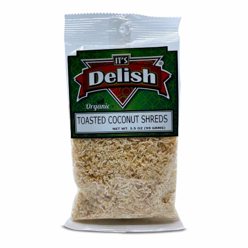 It's Delish® Organic Toasted Coconut Shreds Perspective: front