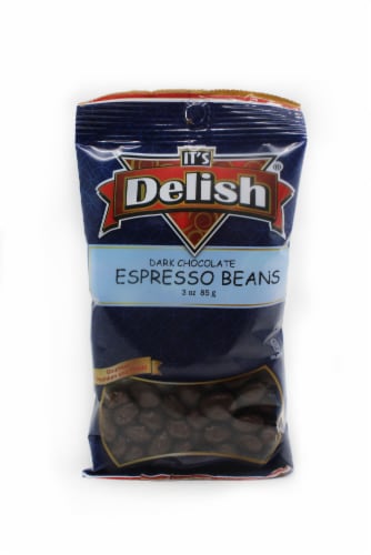 It's Delish Dark Chocolate Espresso Beans Perspective: front