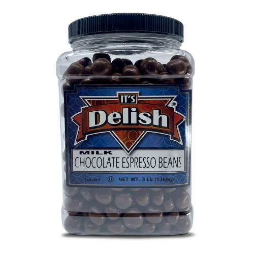 It's Delish® Milk Chocolate Espresso Beans Perspective: front