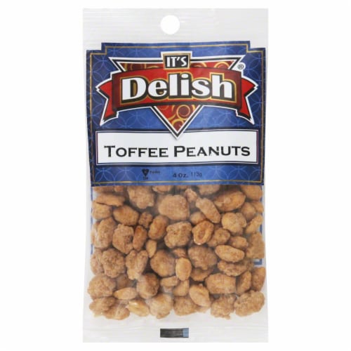 It's Delish Toffee Peanuts Perspective: front