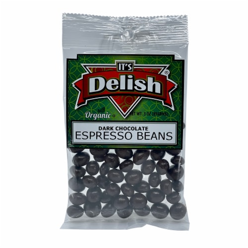 It's Delish® Organic Dark Chocolate Espresso Beans Perspective: front
