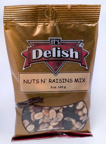 It's Delish Nuts N' Raisins Mix Perspective: front