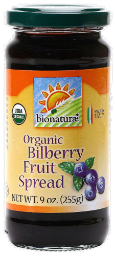 Bionaturae Organic Bilberry Fruit Spread Perspective: front