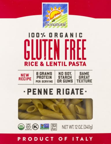 Bionaturae Organic Gluten Free Penne Rigate Perspective: front