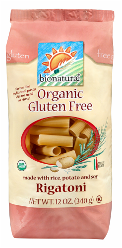 Bionaturae Organic Gluten Free Rigatoni Perspective: front