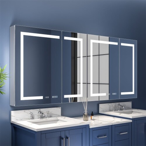 Boost M2 72 W X 32 H Bathroom Narrow Light Medicine Cabinets With Vanity Mirror Recessed O 72 x 32 H Fry s Food Stores