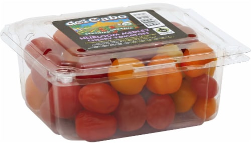 Del Cabo Organic Heirloom Medley Cherry Tomatoes Perspective: front