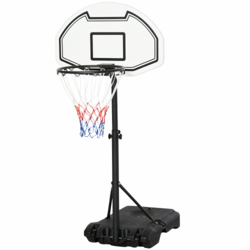 Outdoor Basketball Hoop System Pool Water Sport Game Play Outdoor Adjustable Perspective: front