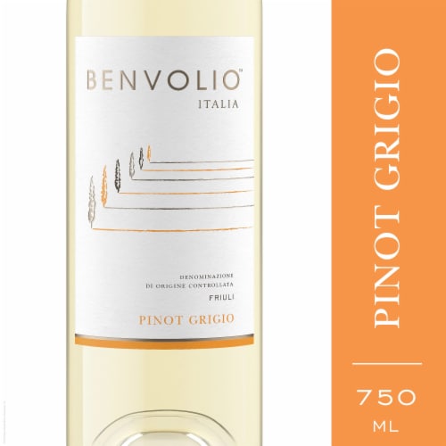 Benvolio Friuli Pinot Grigio Italian White Wine Perspective: front