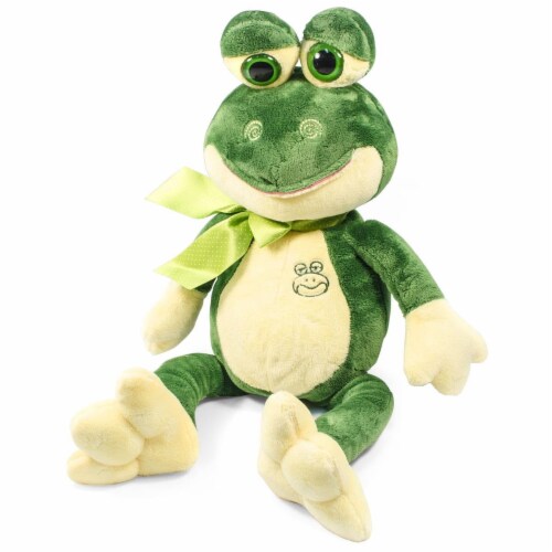 Giftable World AY120009 10.5 in. Frog with Ribbon Perspective: front