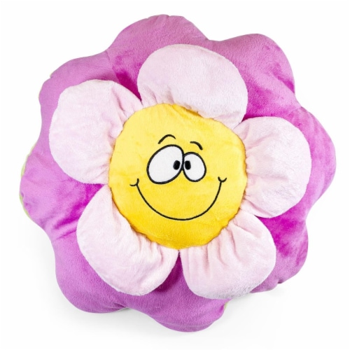 Giftable World AK080018 15.5 in. Flower Pillow Perspective: front