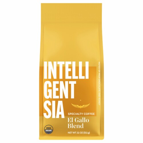 Intelligentsia El Gallo Blend Organic Whole Bean Coffee Perspective: front