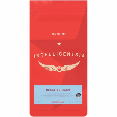 Intelligentsia Organic Decaf El Mago Ground Coffee Perspective: front