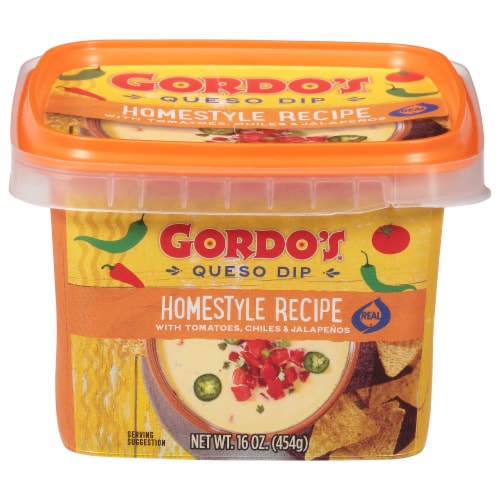 Gordo's® Homestyle Recipie Queso Dip Perspective: front