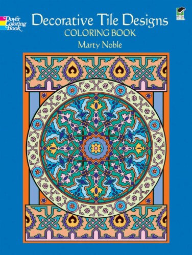Dover Publications-Decorative Tile Designs Coloring Book Perspective: front