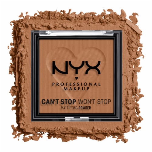 NYX Professional Makeup Mocha Can't Stop Won't Stop Mattifying Powder Perspective: front
