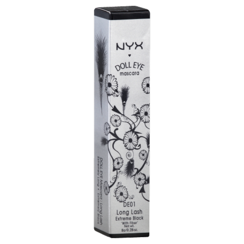 NYX Professional Makeup Extreme Black Long Lash Doll Eye Mascara, 1 ct