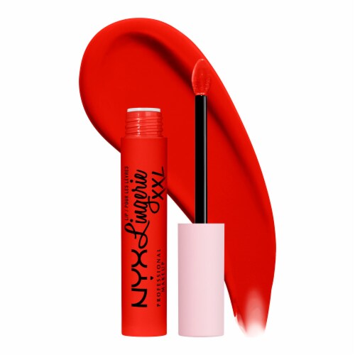 NYX Professional Makeup Lip Lingerie XXL Matte Liquid Lipstick 27 On Fuego Perspective: front