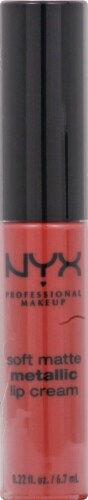 NYX Professional Makeup Cannes Soft Matte Metallic Lip Cream Perspective: front