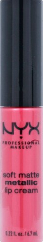 Nyx Professional Makeup Soft Matte Milan Metallic Lip Cream Perspective: front