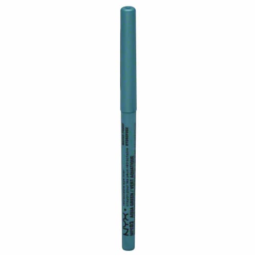 NYX Professional Makeup Aqua Green Retractable Eye Liner Pencil Perspective: front