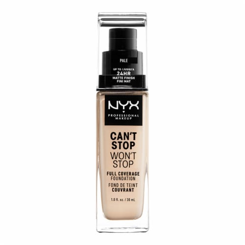 NYX Can't Stop Won't Stop Pale Full Coverage Foundation Perspective: front