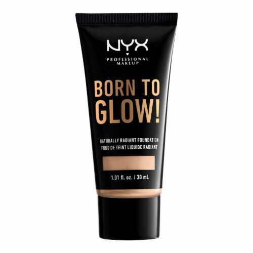 NYX Born To Glow! 1.01oz 06 Naturally - Vanilla Less Pay Foundation, Super Radiant Markets