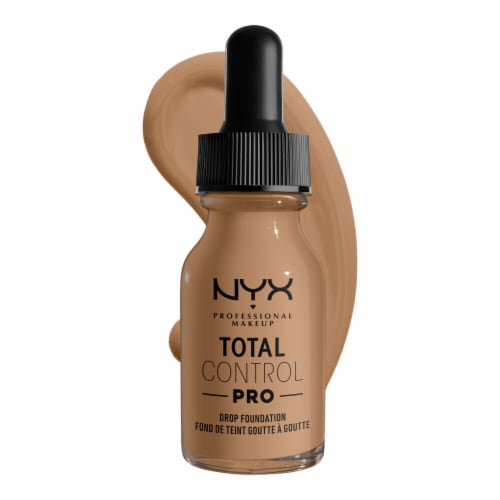 NYX Professional Makeup Total Control Pro Drop Foundation 15 Caramel Perspective: front