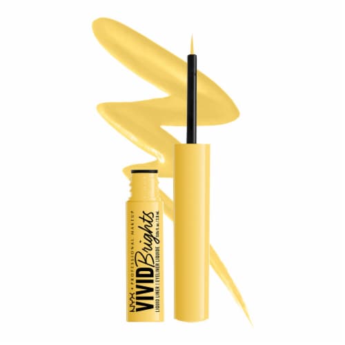 NYX Professional Makeup Vivid Brights Liquid Eyeliner 03 Had Me At Yellow Perspective: front