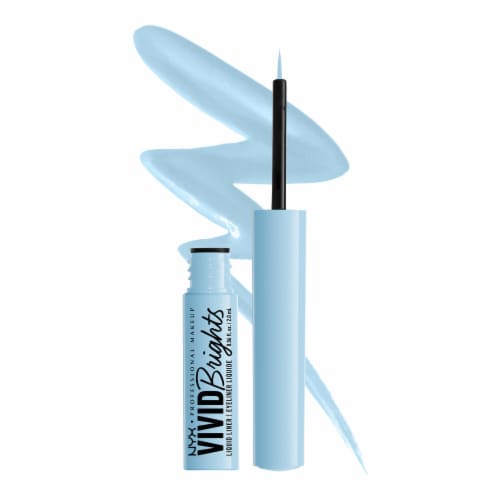 NYX Professional Makeup Vivid Brights Liquid Eyeliner 06 Blue Thang Perspective: front