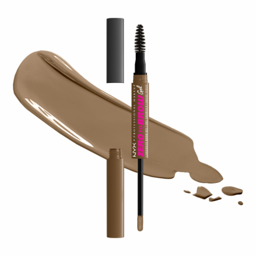 NYX Professional Makeup Zero to Brow Longwear Brow Gel 03 Taupe Perspective: front