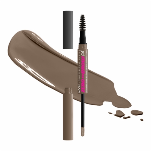 NYX Professional Makeup Zero to Brow Longwear Brow Gel 05 Ash Brown Perspective: front