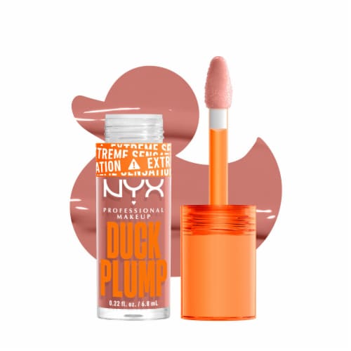 NYX Professional Makeup Duck Plump Lip Gloss 02 Bangin Bare Perspective: front