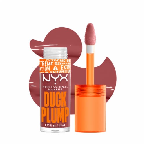 NYX Professional Makeup Duck Plump Lip Gloss 08 Mauve Out Of My Way Perspective: front