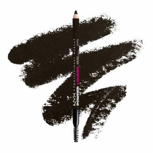 NYX Professional Makeup Powder Louder Brow Pencil 09 Black - 0.04 oz