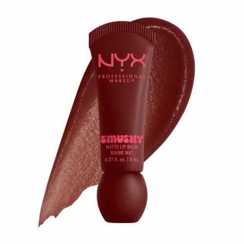 NYX Professional Makeup Smushy Lip Balm Matte Finish 08 Smudge Fudge Perspective: front