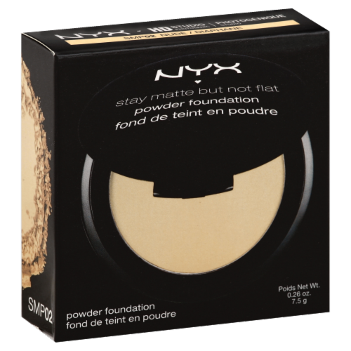 NYX Professional Makeup Stay Matte But Not Flat Nude Powder Foundation Perspective: front
