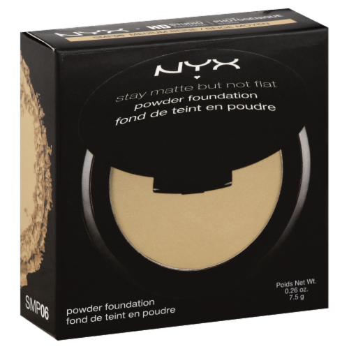 NYX Professional Makeup Stay Matte But Not Flat Medium Beige Powder Foundation Perspective: front
