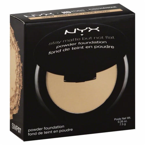 NYX Professional Makeup Stay Matte But Not Flat Warm Beige Powder Foundation Perspective: front