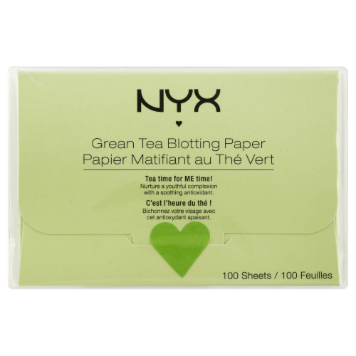NYX Professional Makeup Grean Tea Blotting Papers Perspective: front
