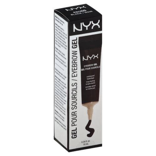 NYX Professional Makeup Black Eyebrow Gel Perspective: front