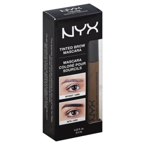 NYX Professional Makeup Chocolate Tinted Brow Mascara Perspective: front