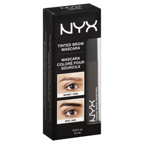 NYX Professional Makeup Black Tinted Brow Mascara Perspective: front