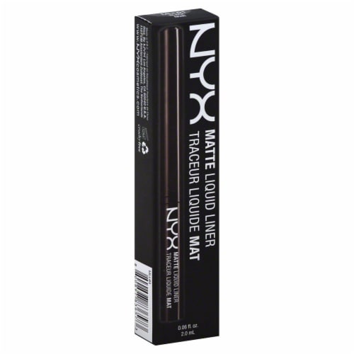 NYX Professional Makeup Matte Black Liquid Eyeliner Perspective: front
