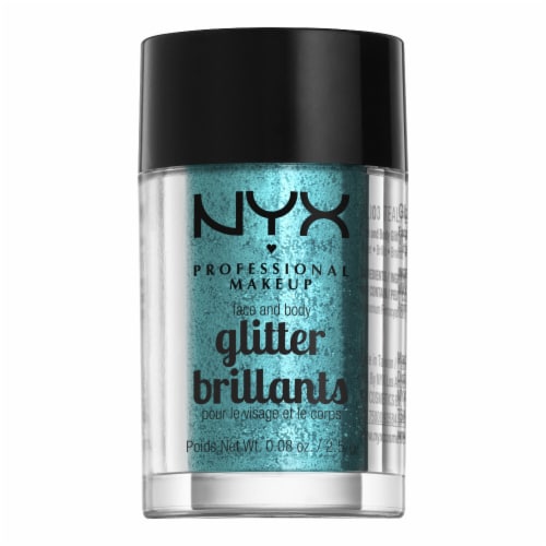 NYX Professional Makeup Teal Face & Body Glitter, 1 ct - Kroger