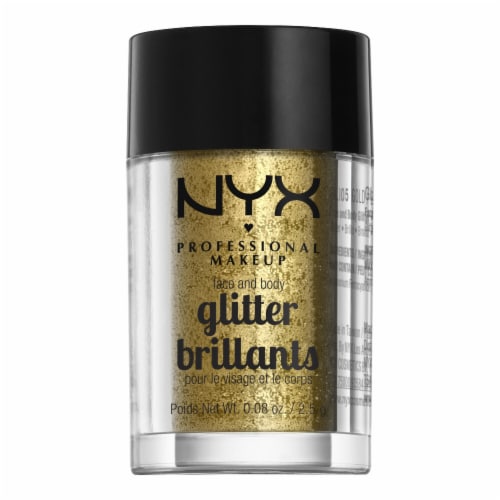 NYX Professional Makeup Glitter Brilliance Face + Body Glitter 5 Gold Perspective: front