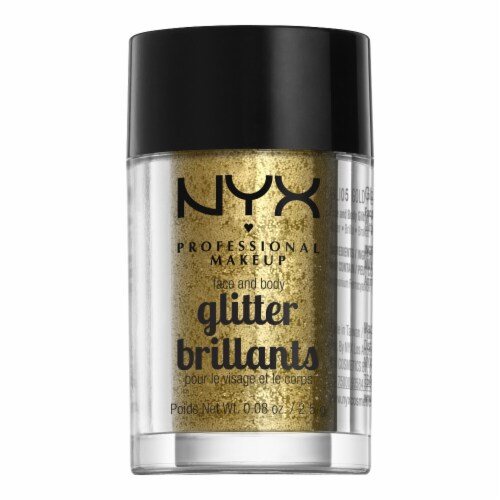 NYX Professional Makeup Glitter Brilliance Face + Body Glitter 5 Gold Perspective: front