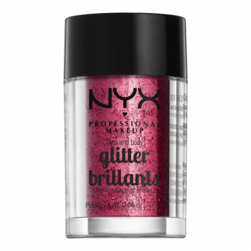 NYX Professional Makeup Red Face & Body Glitter Brillants, 2.5g - Kroger